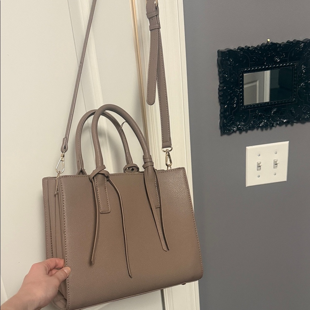 Chic Taupe Satchel Bag